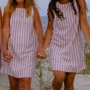 Old Navy White and Brown Sheath Dress Sleeveless Bateau